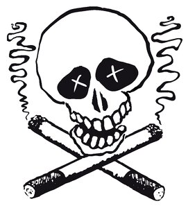 Smoke skull mood. Free illustration for personal and commercial use.