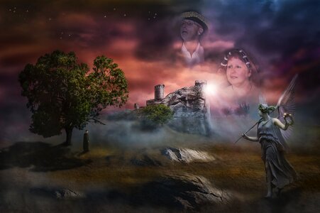 Mystical fantasy picture mood. Free illustration for personal and commercial use.