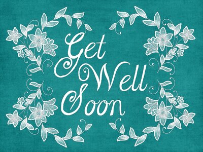 Card get well. Free illustration for personal and commercial use.