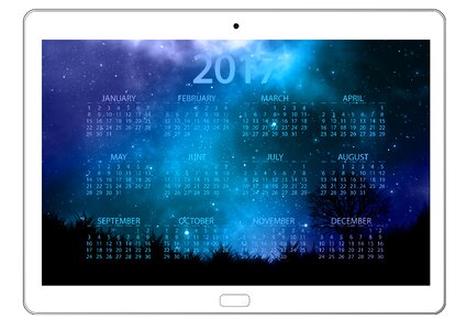 Calendar schedule plan year. Free illustration for personal and commercial use.