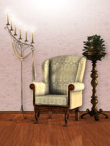 Chair armchair vintage. Free illustration for personal and commercial use.
