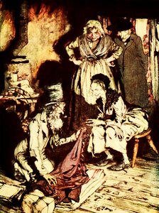 Old arthur rackham charles dickens. Free illustration for personal and commercial use.
