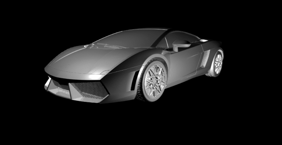 Lamborghini gallardo lp 560 sports car monochrome. Free illustration for personal and commercial use.