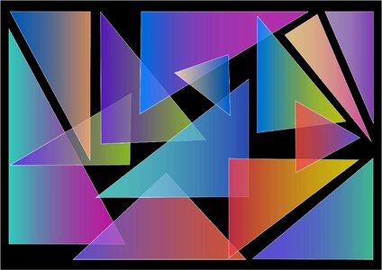 Geometry color style. Free illustration for personal and commercial use.