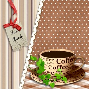 Brown cup coffee. Free illustration for personal and commercial use.
