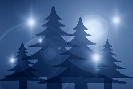 Advent atmosphere tree decorations. Free illustration for personal and commercial use.