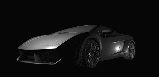 Lamborghini gallardo lp 560 monochrome grey. Free illustration for personal and commercial use.