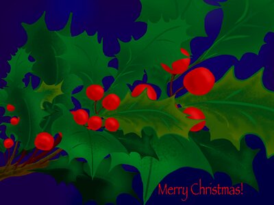 Digital december holiday. Free illustration for personal and commercial use.