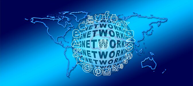Network globalization planet. Free illustration for personal and commercial use.