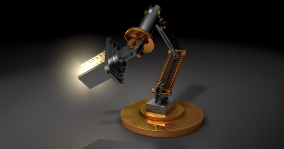 Robot arm simulation movement. Free illustration for personal and commercial use.