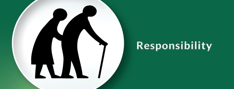 Protect responsibility retirement home. Free illustration for personal and commercial use.