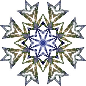 Geometric decorative kaleidoscope. Free illustration for personal and commercial use.
