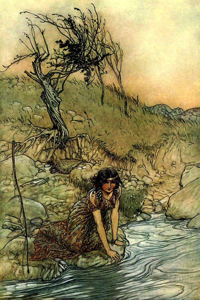 Shakespeare midsummer nights dream arthur rackham. Free illustration for personal and commercial use.