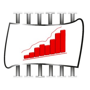 Chart growth icon. Free illustration for personal and commercial use.