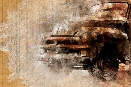 Vehicle transportation classic. Free illustration for personal and commercial use.