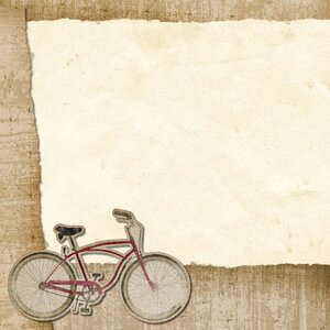 Bicycle square decoration. Free illustration for personal and commercial use.