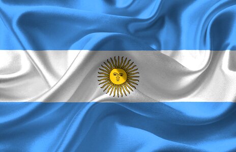 Argentina flag celeste country. Free illustration for personal and commercial use.