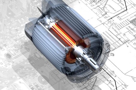 Copper runner rendering technology. Free illustration for personal and commercial use.