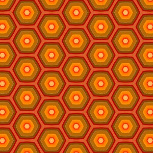 Symmetrical design orange. Free illustration for personal and commercial use.