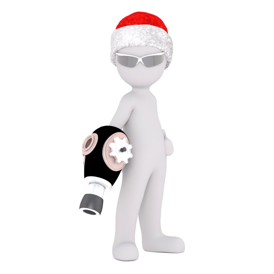 Model christmas santa hat. Free illustration for personal and commercial use.