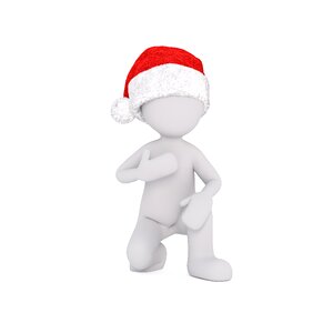 Three dimensional body christmas. Free illustration for personal and commercial use.