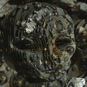 Humanoid 3d fractal. Free illustration for personal and commercial use.