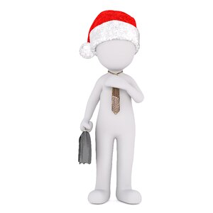 Christmas santa hat full body. Free illustration for personal and commercial use.