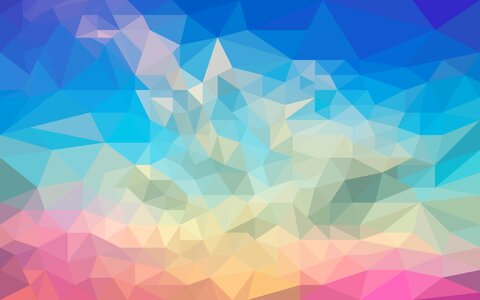 Triangle sky landscape. Free illustration for personal and commercial use.