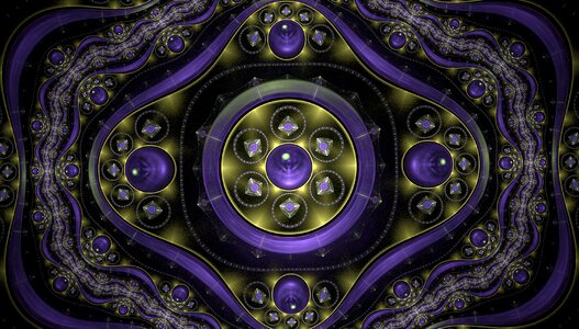 Abstract fractal art pattern. Free illustration for personal and commercial use.