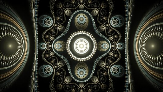 Abstract fractal art pattern. Free illustration for personal and commercial use.
