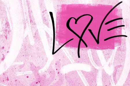 Love urban wall. Free illustration for personal and commercial use.