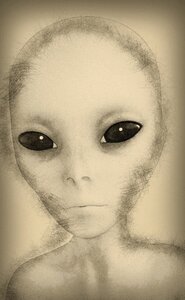 Humanoid brown alien Free illustrations. Free illustration for personal and commercial use.