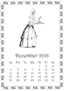 Month christmas holiday. Free illustration for personal and commercial use.