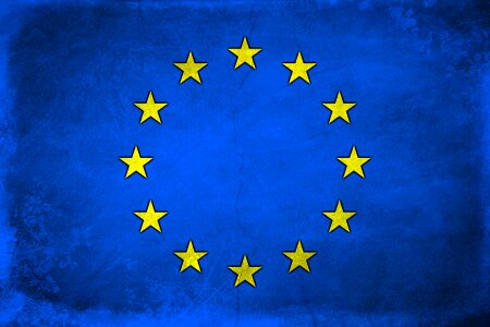 Europe policy euro flag. Free illustration for personal and commercial use.