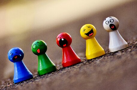 Funny faces figures. Free illustration for personal and commercial use.