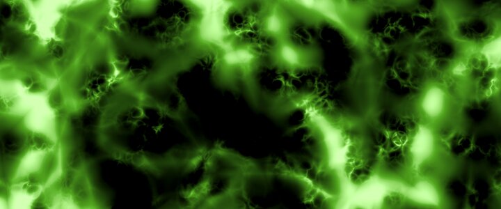 Energy fractal green banner. Free illustration for personal and commercial use.