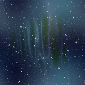 Night sky borealis. Free illustration for personal and commercial use.