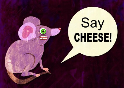 Cartoon funny cheese. Free illustration for personal and commercial use.