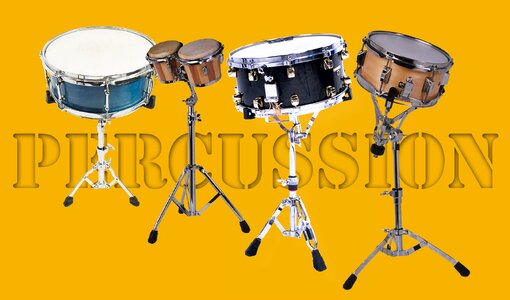 Music concert percussion instruments. Free illustration for personal and commercial use.
