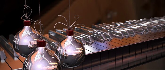Holidays keyboard piano. Free illustration for personal and commercial use.