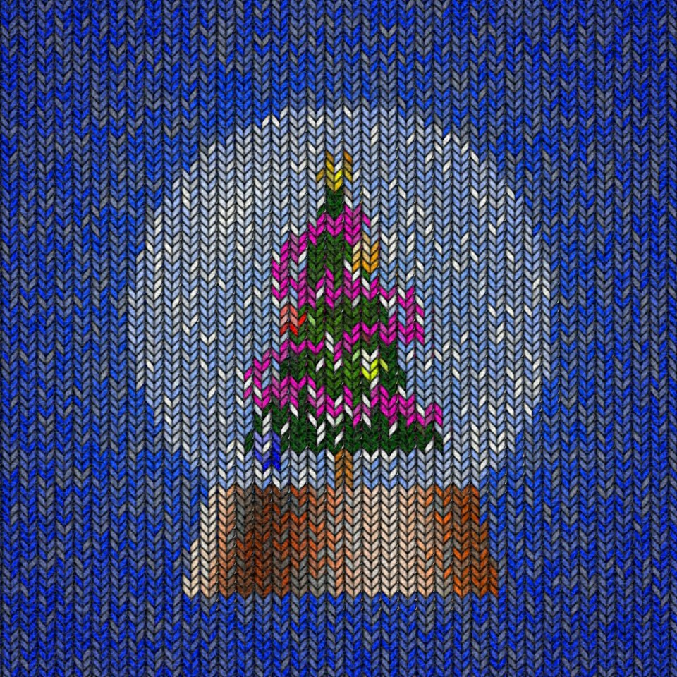 Snow snow globe christmas tree. Free illustration for personal and commercial use.