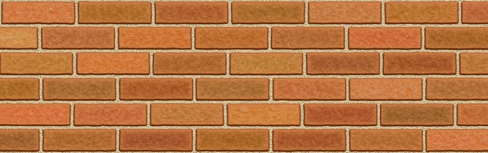 Bricks brown wall brown banner. Free illustration for personal and commercial use.