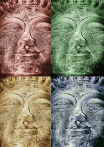 Buddhism stone figure meditation. Free illustration for personal and commercial use.