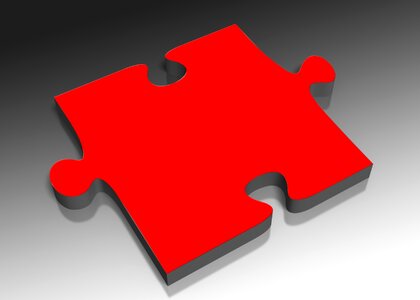 Challenge jigsaw puzzle piece. Free illustration for personal and commercial use.
