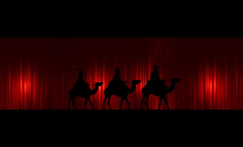 Holy three kings kings camel. Free illustration for personal and commercial use.