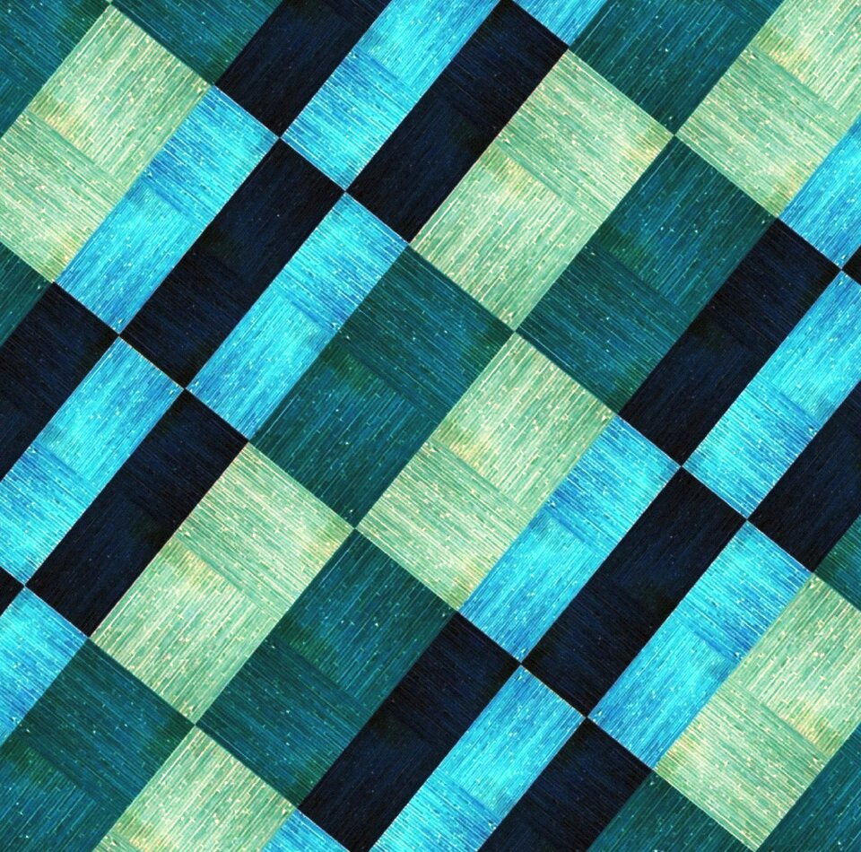 Geometric blue green. Free illustration for personal and commercial use.