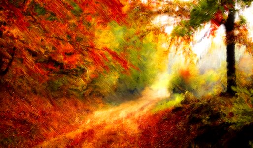 Autumn fall landscape. Free illustration for personal and commercial use.