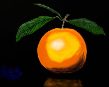 Nutrition fruit bowl tangerines. Free illustration for personal and commercial use.