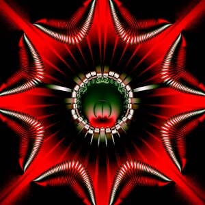 Star fractal abstract shapes. Free illustration for personal and commercial use.