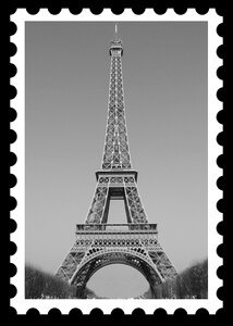 Eiffel paris tower. Free illustration for personal and commercial use.